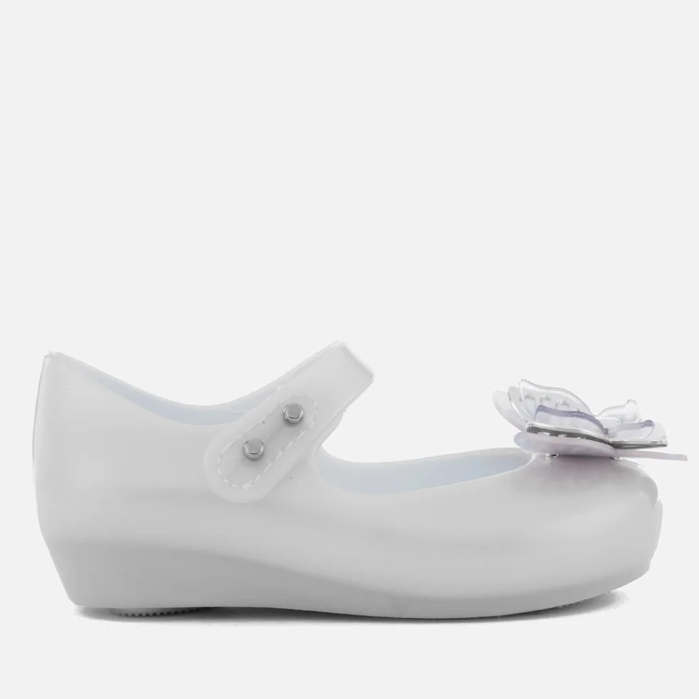 Mini Melissa Toddlers' Ultragirl Butterfly Ballet Flats - Frost Image 1
