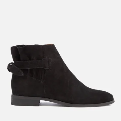 Hudson London Women's Aretha Suede Flat Ankle Boots - Black