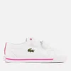 Lacoste Toddlers' Riberac 117 1 Trainers - White/Pink - Image 1