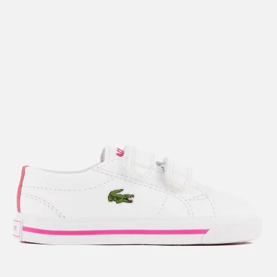Lacoste Toddlers' Riberac 117 1 Trainers - White/Pink