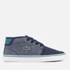 Lacoste Kids' Ampthill 317 1 Mid Top Trainers - Navy - Image 1