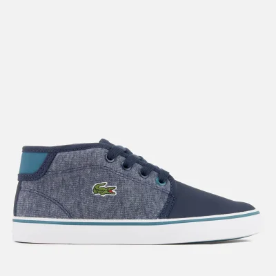 Lacoste Kids' Ampthill 317 1 Mid Top Trainers - Navy