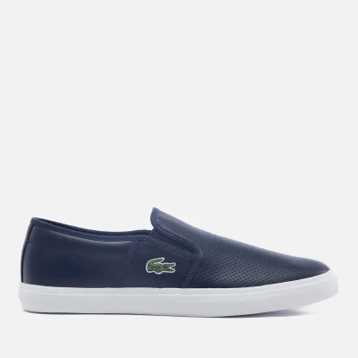Lacoste Men's Gazon Bl 1 Leather Slip-On Trainers - Navy