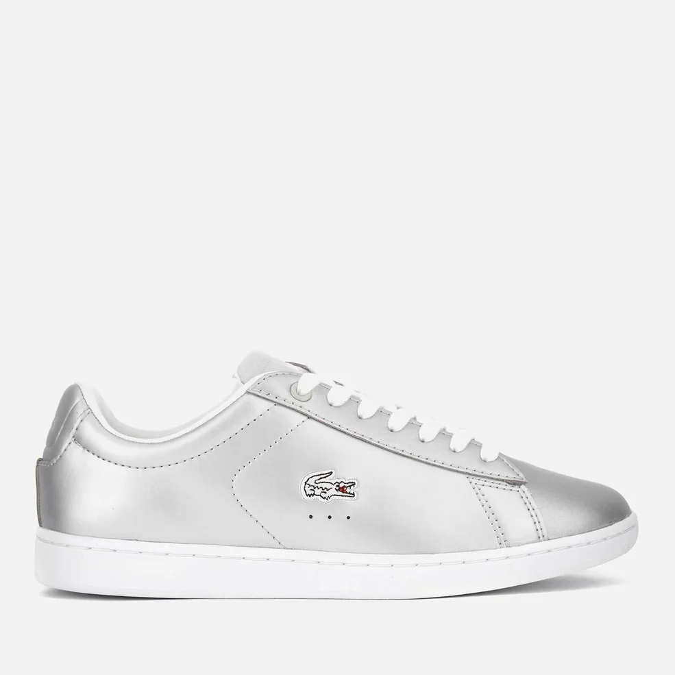 Lacoste Women's Carnaby Evo 117 3 Court Trainers - Light Grey Image 1