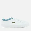 Lacoste Kids' Straightset Lace 317 1 Trainers - White/Blue - Image 1