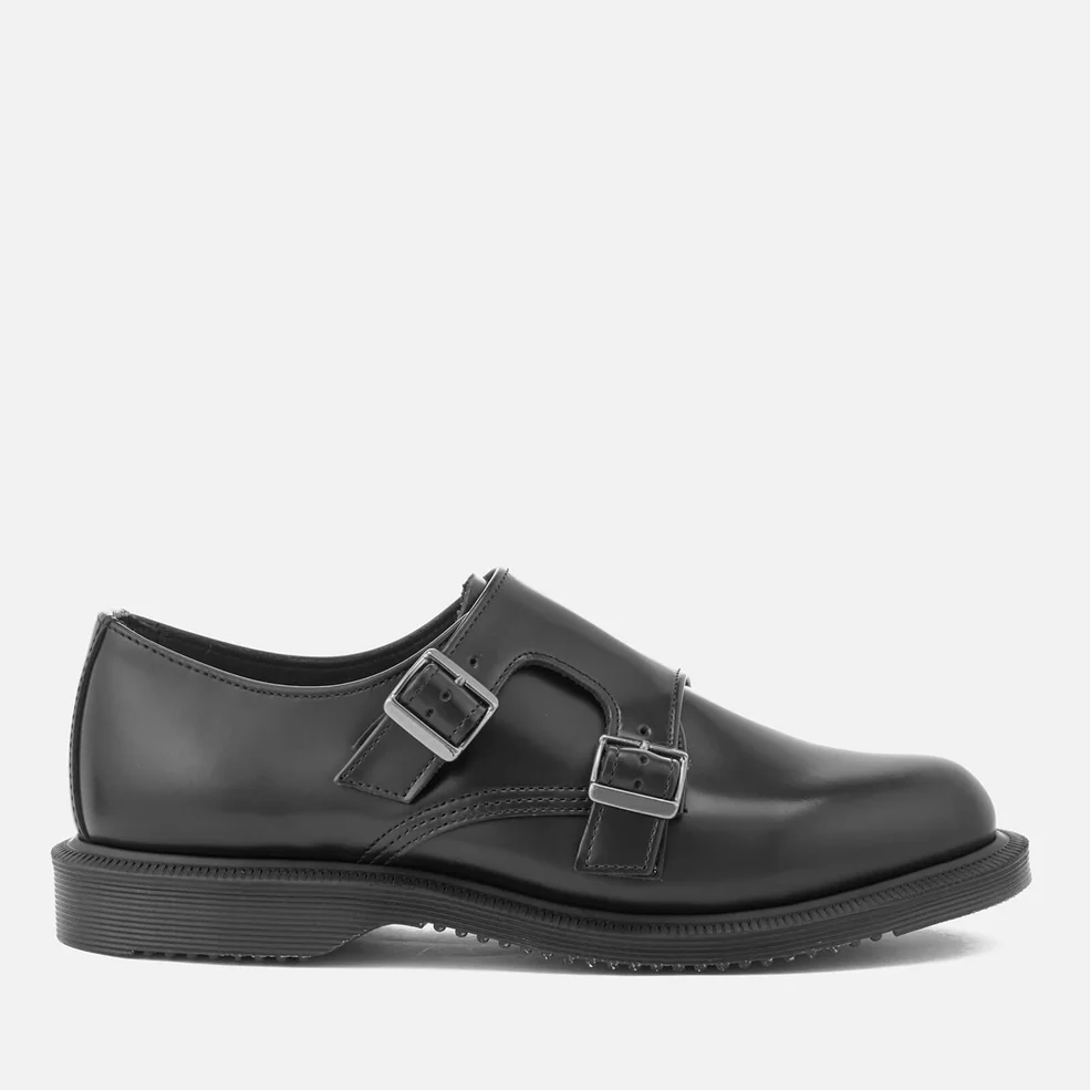 Dr. Martens Women's Kensington Pandora Leather Double Monk Strap Shoes - Black Image 1