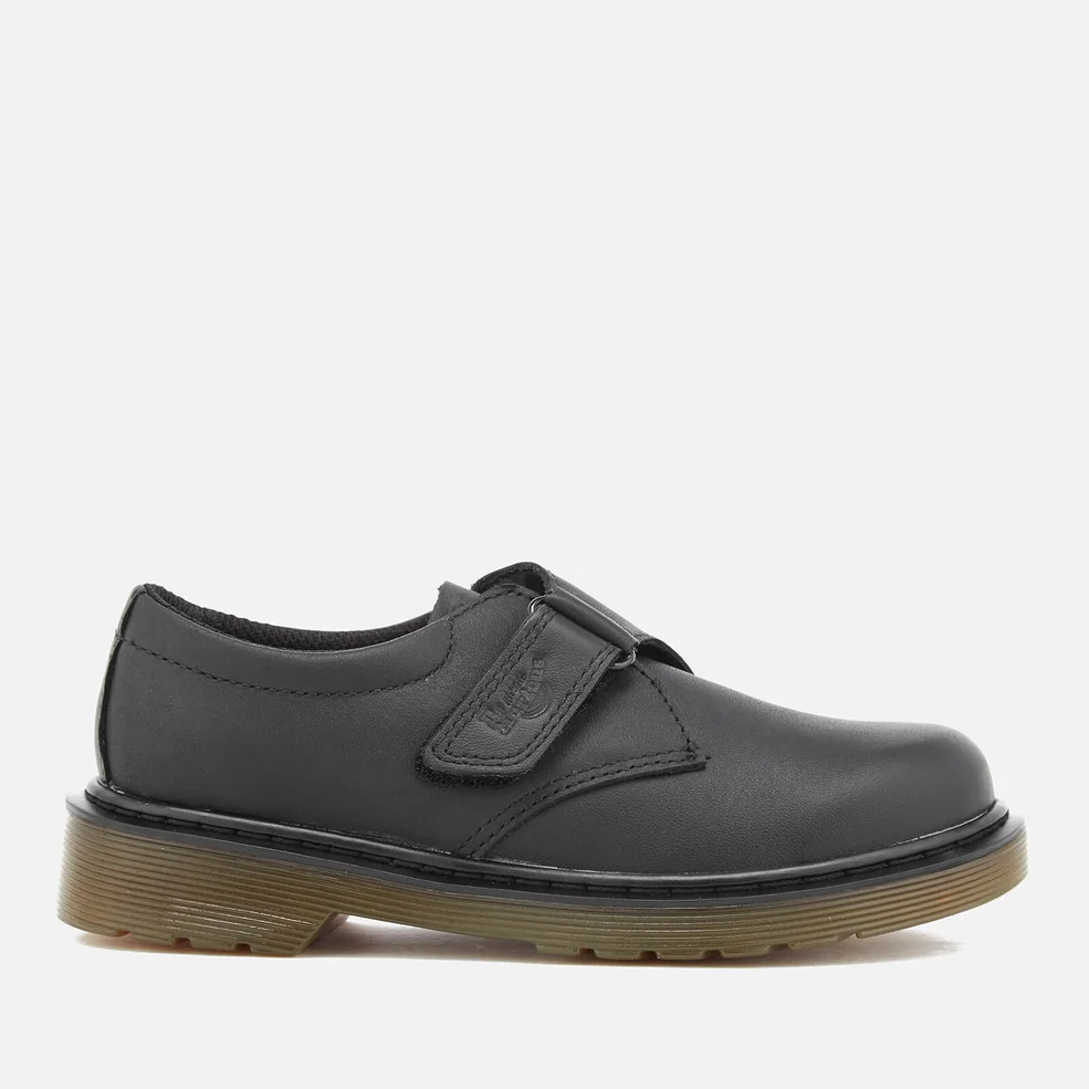 Dr. Martens Kids' Jerry J Soft T Leather Single Strap Shoes - Black Image 1