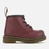 Dr. Martens Toddlers' Brooklee B Leather Lace Up Boots - Cherry Red - Image 1