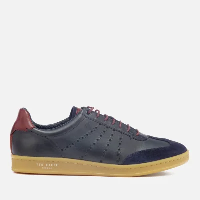 Ted Baker Men's Orlee Leather Cupsole Trainers - Dark Blue