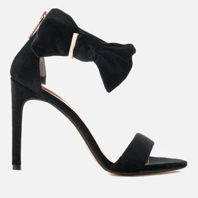 Ted Baker Women's Torabel Velvet Barely There Heeled Sandals - Black