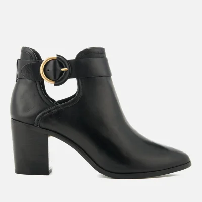 Ted Baker Women's Sybell Leather Heeled Ankle Boots - Black