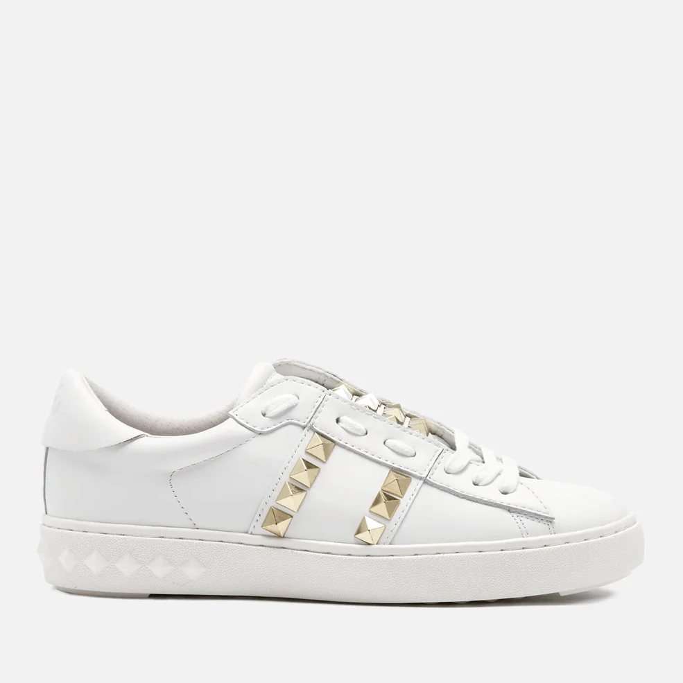 Ash Women's Party Leather Studded Cupsole Trainers - White Image 1