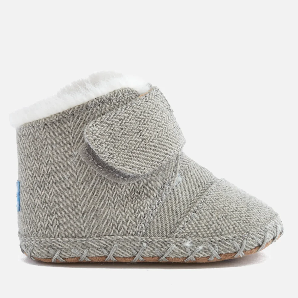 TOMS Babies' Cuna Layette Herringbone Boots - Drizzle Grey Image 1