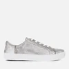TOMS Women's Lenox Metallic Leather Cupsole Trainers - Silver - Image 1