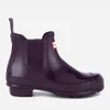 Hunter Women's Original Gloss Chelsea Boots - Purple Ocean - Image 1