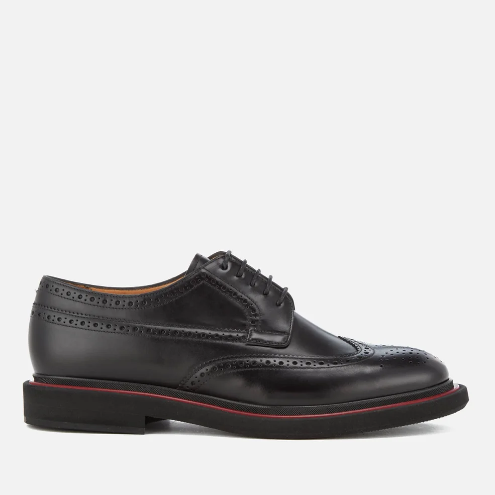 PS by Paul Smith Men's Junior Burnished Leather Brogues - Black Image 1