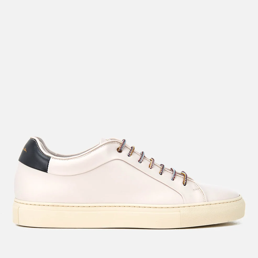 Paul Smith Men's Basso Leather Cupsole Trainers - Quiet White Image 1