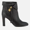 See By Chloé Women's Leather Fold Over Heeled Ankle Boots - Nero - Image 1