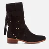 See By Chloé Women's Leather Mid Calf Heeled Boots - Nero - Image 1