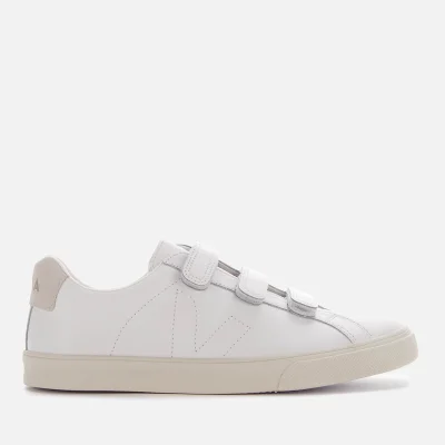 Veja Women's 3-Lock Leather Trainers - Extra White