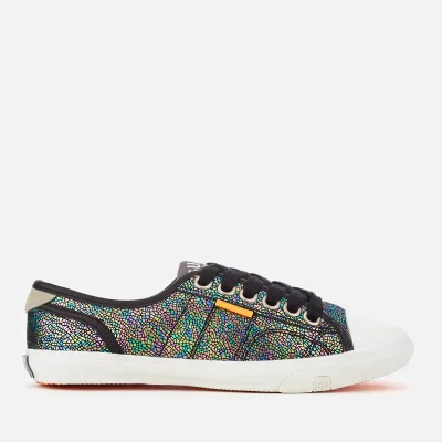 Superdry Women's Low Pro Print Trainers - Petrol Irridescent Crackle