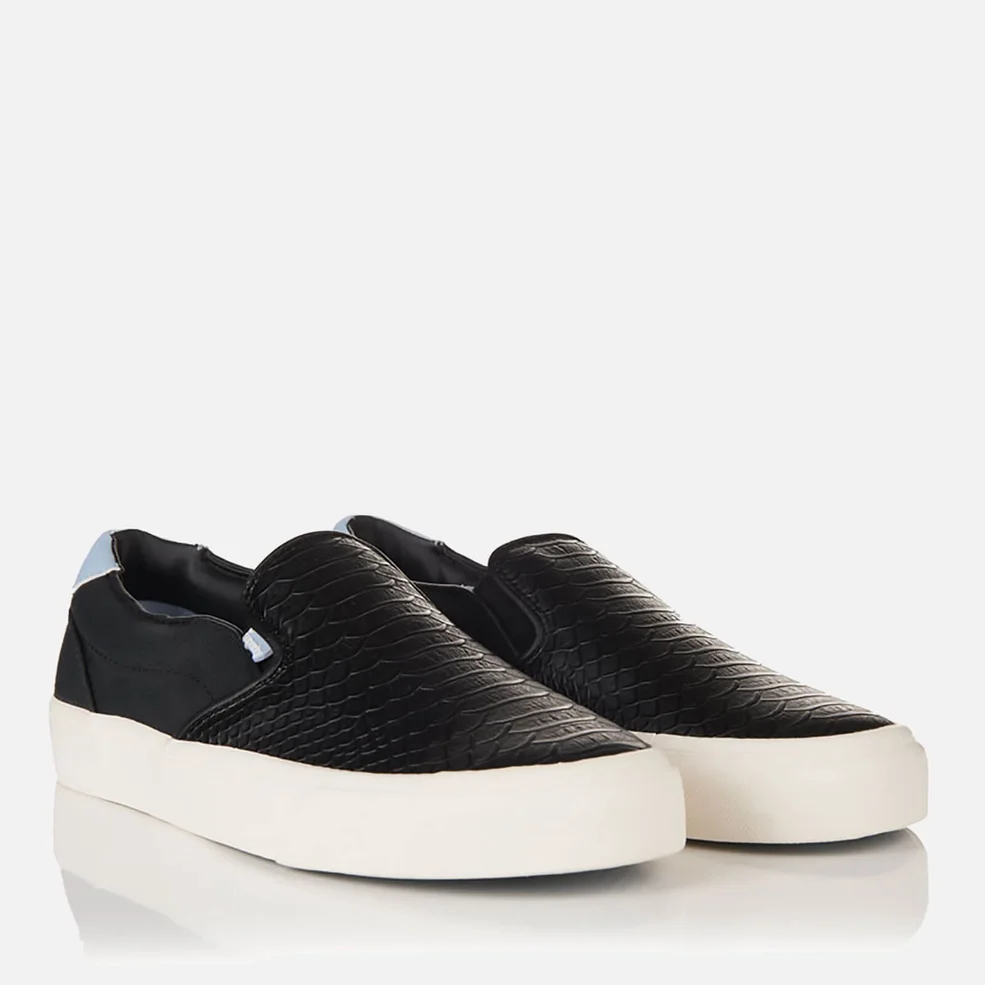 Superdry Women's Dion Slip On Trainers - Black Python Image 1