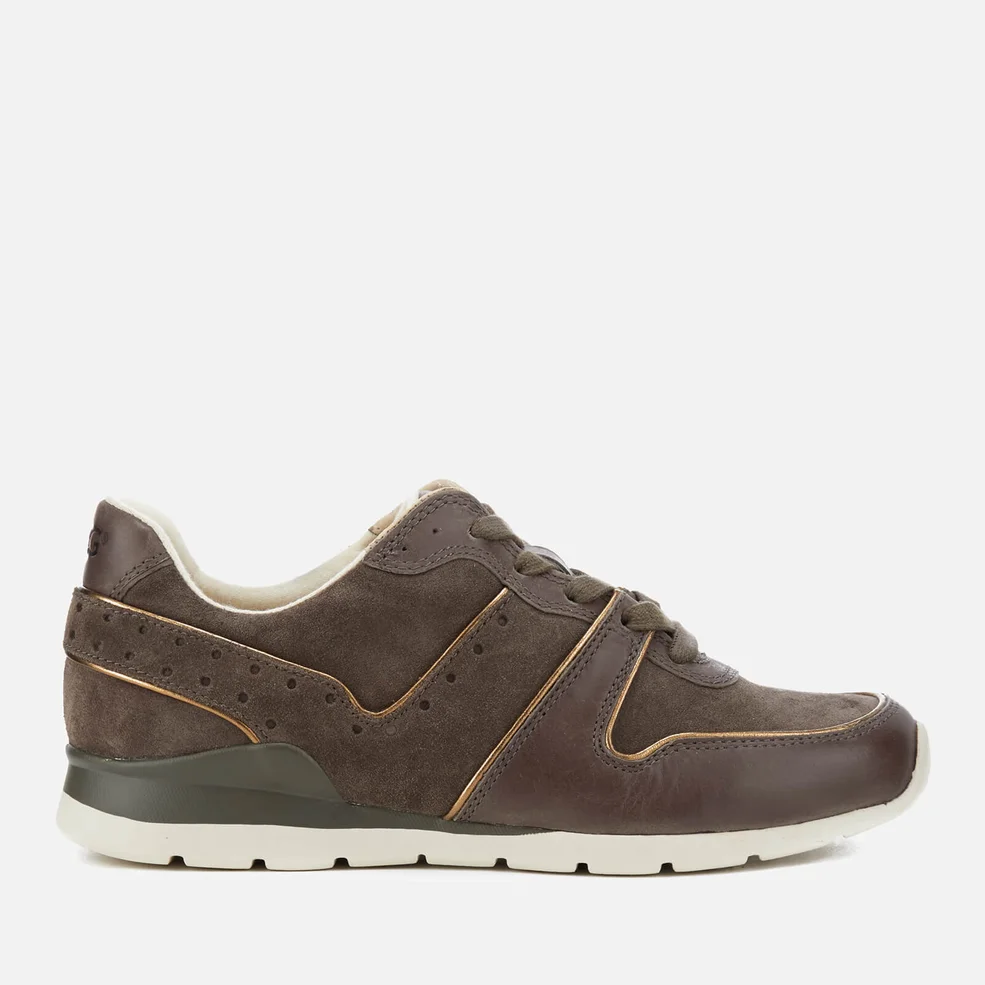 UGG Women's Deaven Leather/Suede Running Trainers - Mouse Image 1
