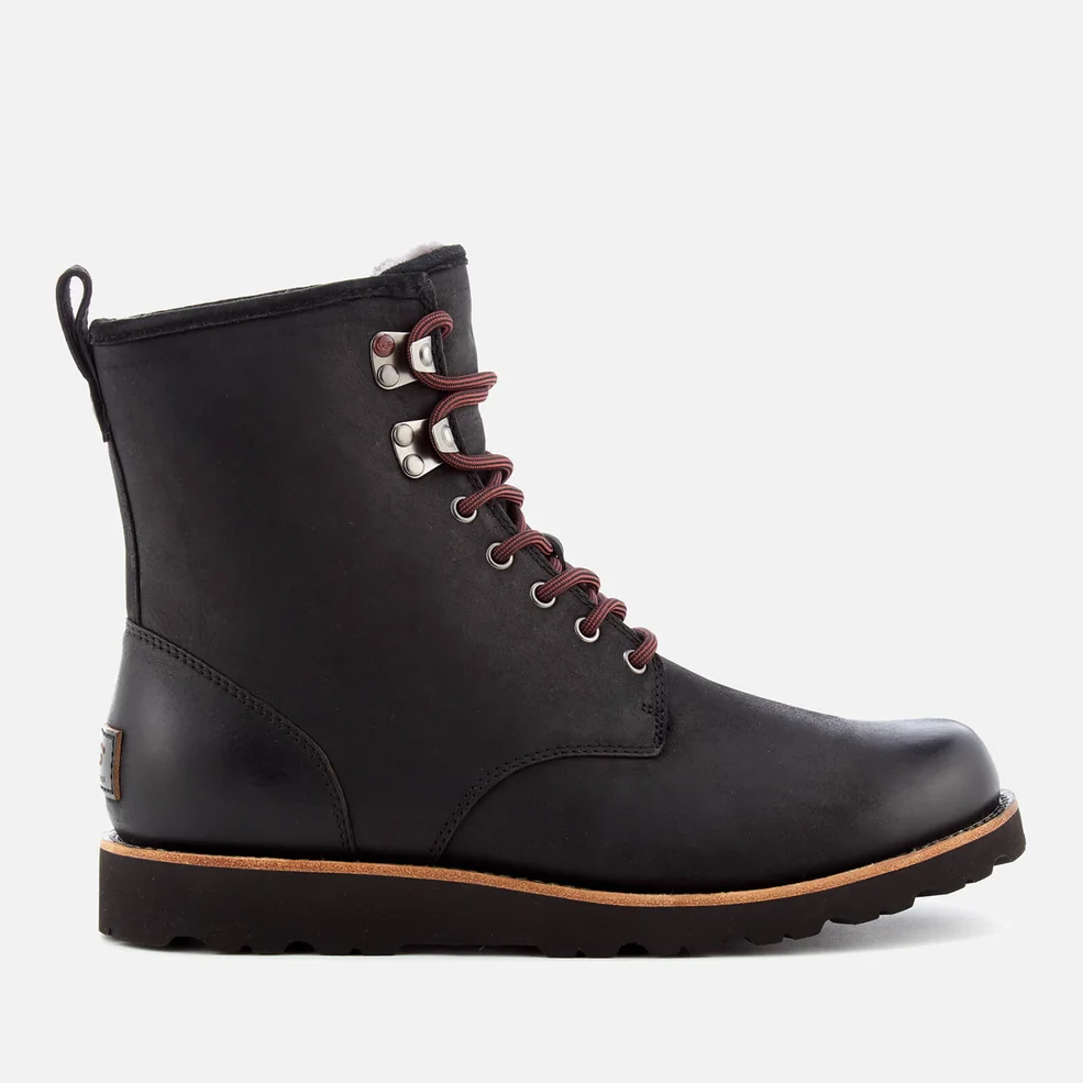 UGG Men's Hannen TL Waterproof Leather Lace Up Boots - Black Image 1