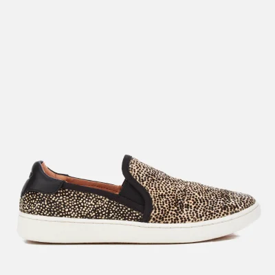 UGG Women's Cas Exotic Calf Hair Slip-On Trainers - Black/Tan Dotted