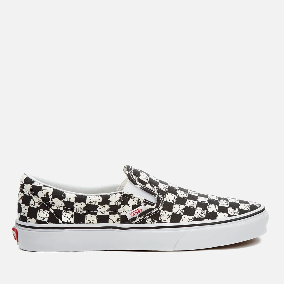 Vans X Peanuts Men's Classic Slip-On Trainers - Snoopy/Checkerboard Image 1