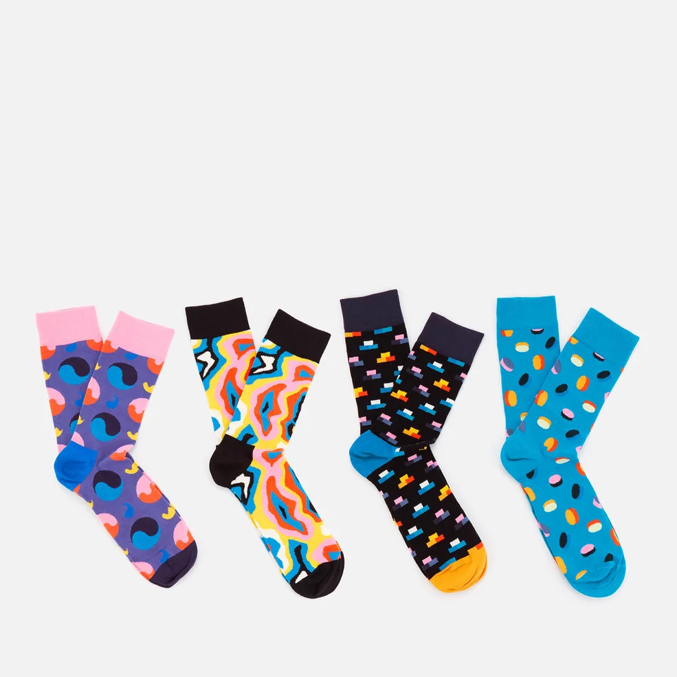 Happy Socks Mens Pop Socks Gift Box - Multi - UK 7.5-11.5 Image 1