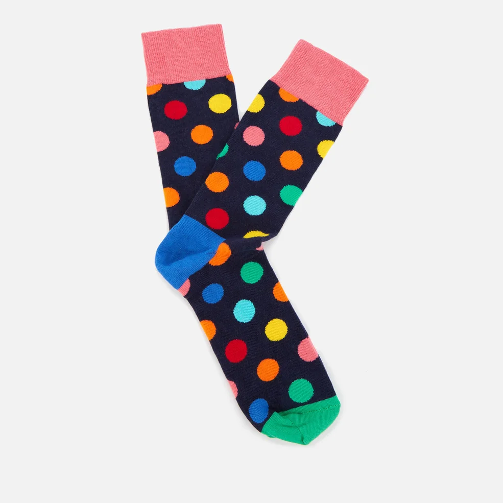 Happy Socks Mens Big Dot Socks - Multi - UK 7.5-11.5 Image 1