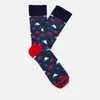 Happy Socks Mens Brick Pattern Socks - Multi - UK 7.5-11.5 - Image 1