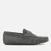 HUGO Men's Travelling Dandy Suede Moccasin Shoes - Dark Grey - Image 1