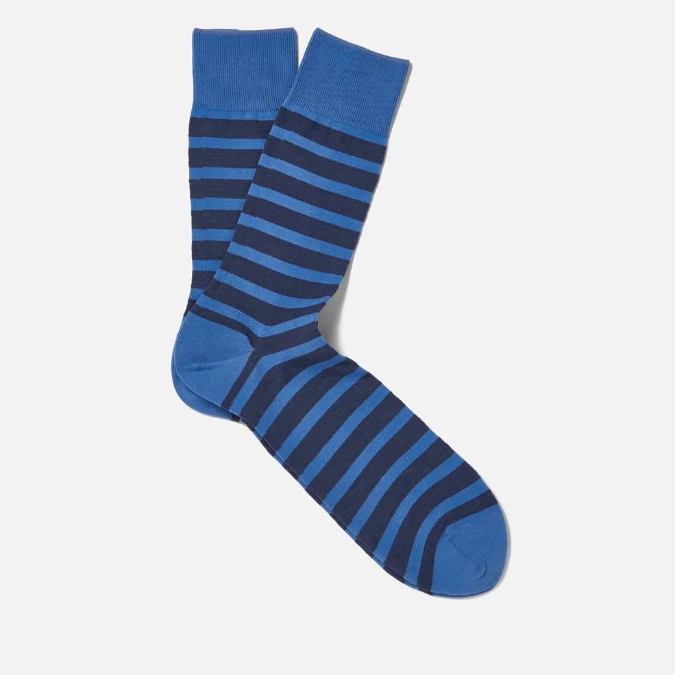 FALKE Men's Even Stripe Basic Socks - Sumac Image 1