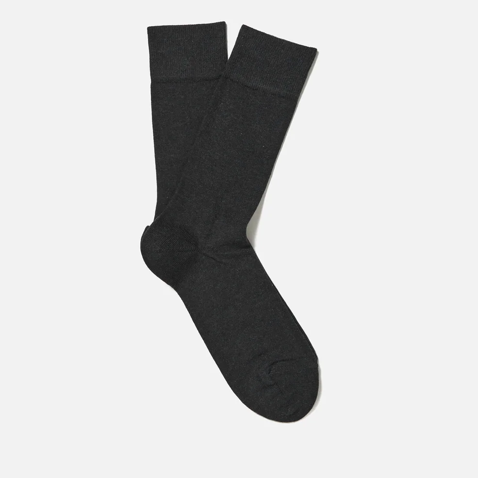 FALKE Men's Family Socks - Anthracite Melange Image 1