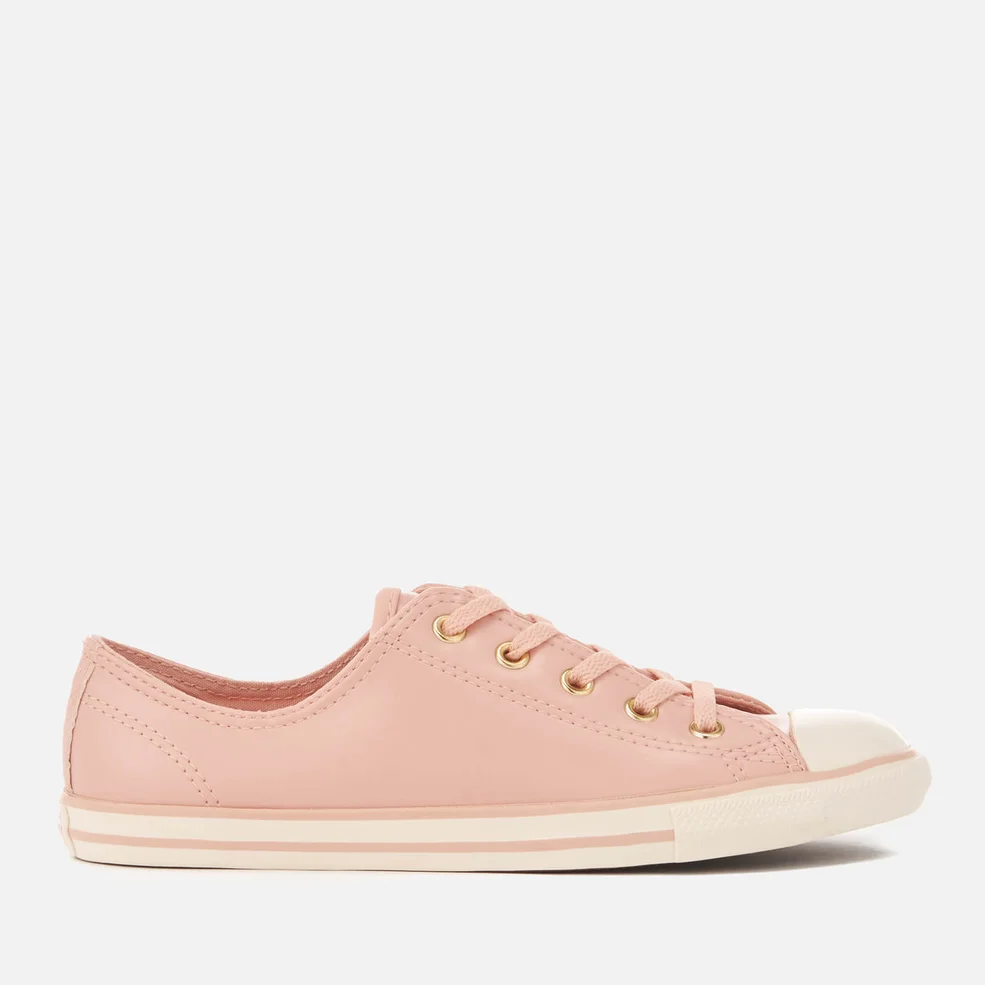 Converse Women's Chuck Taylor All Star Dainty Ox Trainers - Dusk Pink/Gold/Egret Image 1