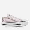 Converse Toddlers' Chuck Taylor All Star Metallic Ox Trainers - Rose Quartz/White/Black - Image 1