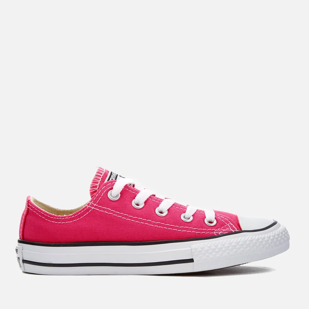 Converse Kids Chuck Taylor All Star Ox Trainers - Pink Pow Image 1