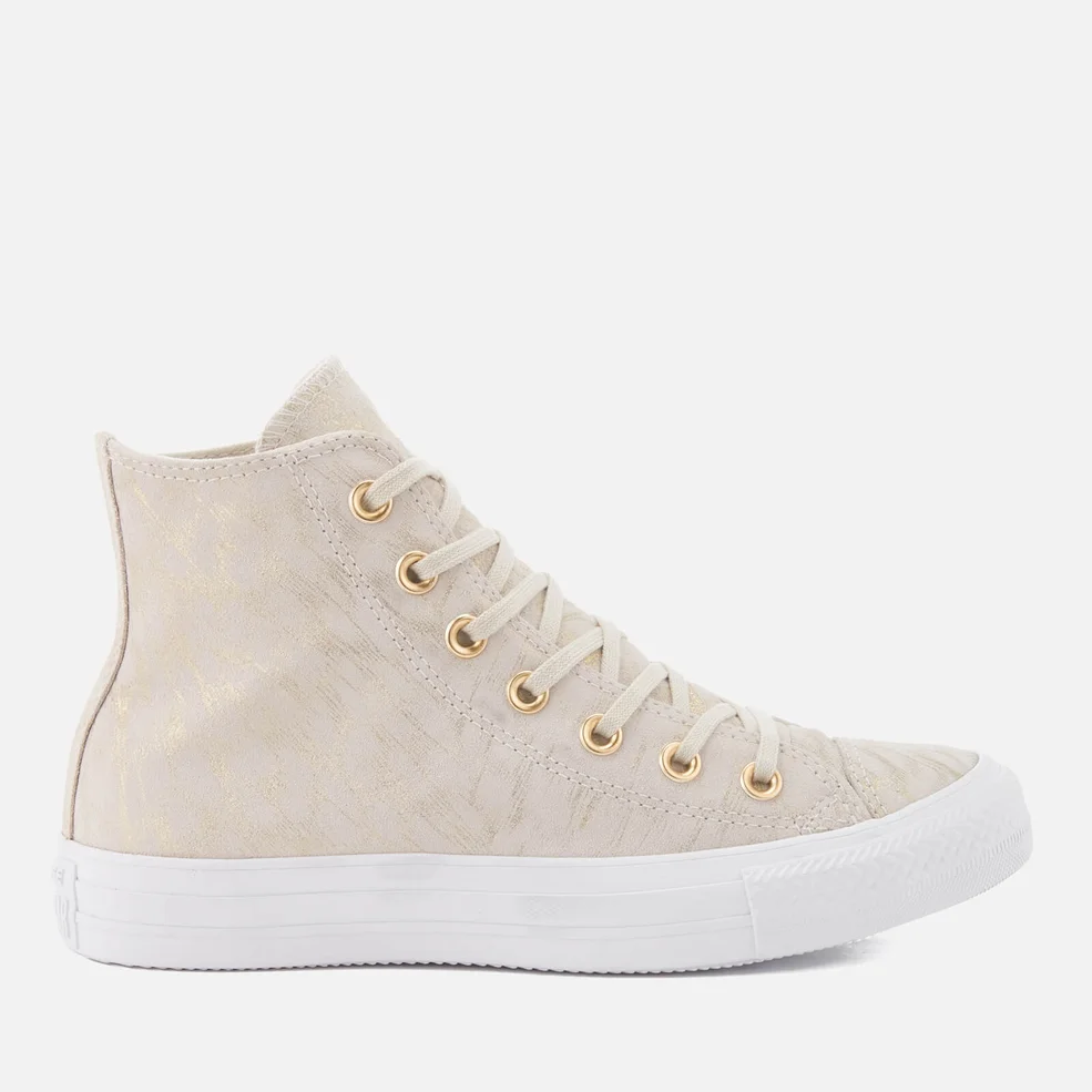 Converse Women's Chuck Taylor All Star Hi-Top Trainers - Buff/Buff/White Image 1