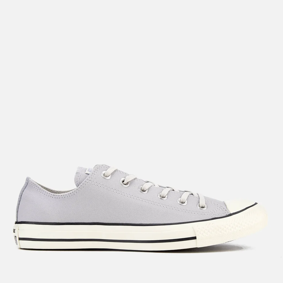 Converse Men's Chuck Taylor All Star Ox Trainers - Wolf Grey/Black/Egret Image 1