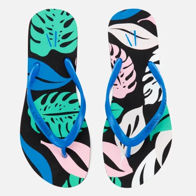 Armani Exchange Women's Flip Flops - Pattern Leaves