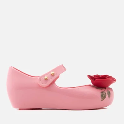 Mini Melissa Toddlers' Disney Ultragirl 18 Beauty Ballet Flats - Pink Rose