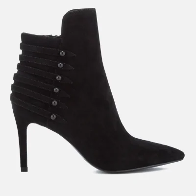 Kendall + Kylie Women's Leah Suede Heeled Shoe Boots - Black