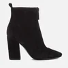 Kendall + Kylie Women's Raquel Suede Zip Front Heeled Ankle Boots - Black - Image 1