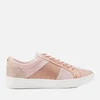 Dune Women's Egypt Leather Cupsole Trainers - Pink Metallic - Image 1