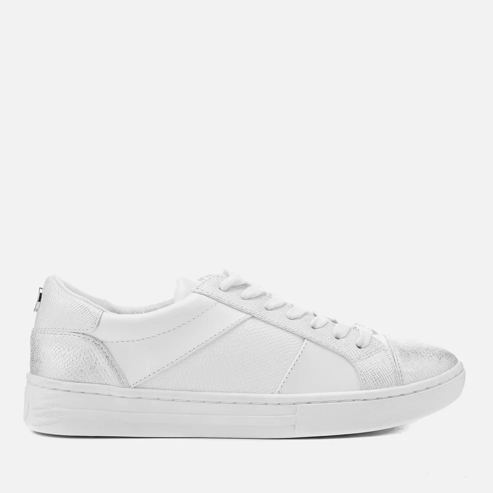 Dune Women's Egypt Leather Cupsole Trainers - White Image 1