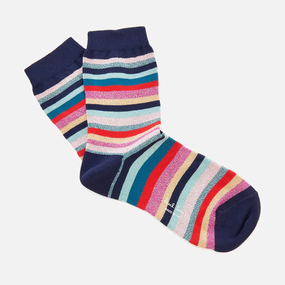 PS by Paul Smith Women's Clarissa Lurex Swirl Socks - Pink Multi Image 1