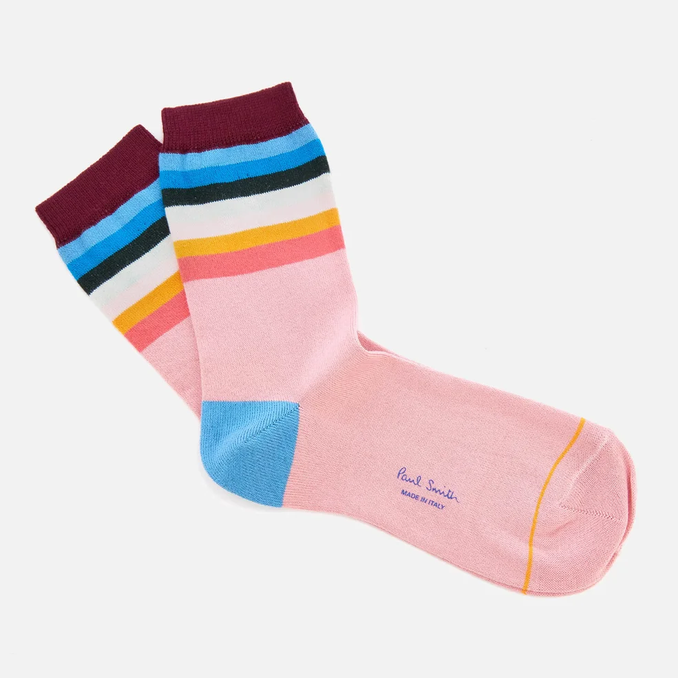 PS by Paul Smith Women's Cindy Signature Strip Socks - Multi Image 1