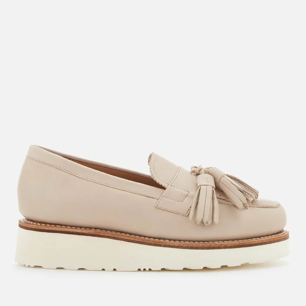 Grenson Women's Clara Leather Tassle Loafers - Natural Image 1